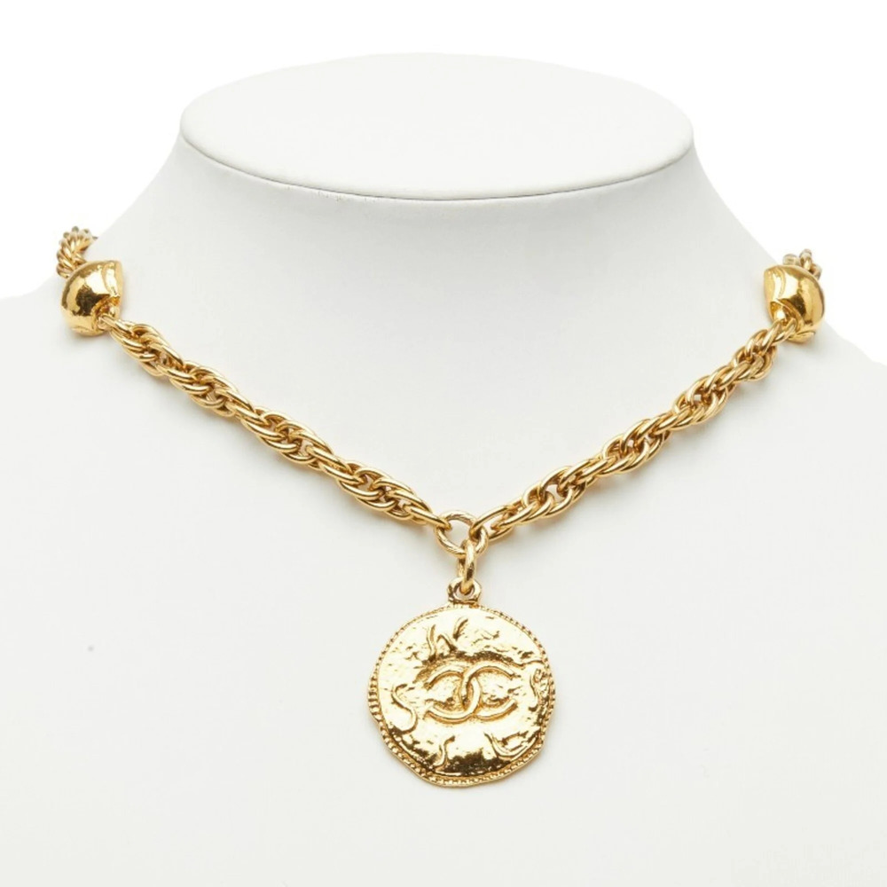 CHANEL Gold Logo Necklace - Picture 7 of 7